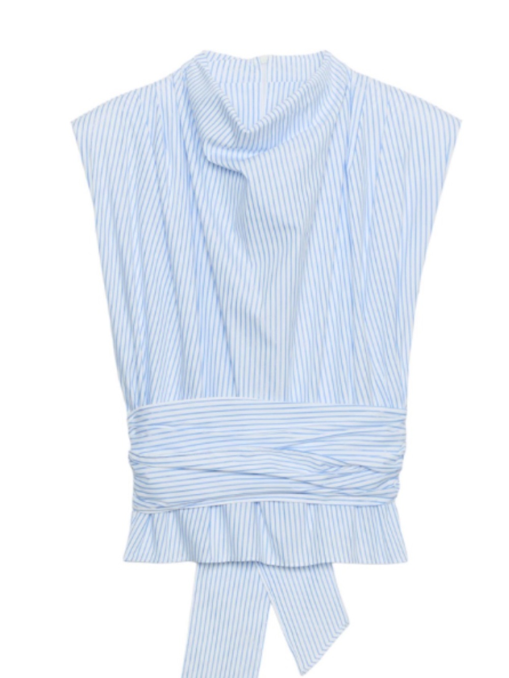 The item in the image is a Zara Metallic Thread Striped Top.